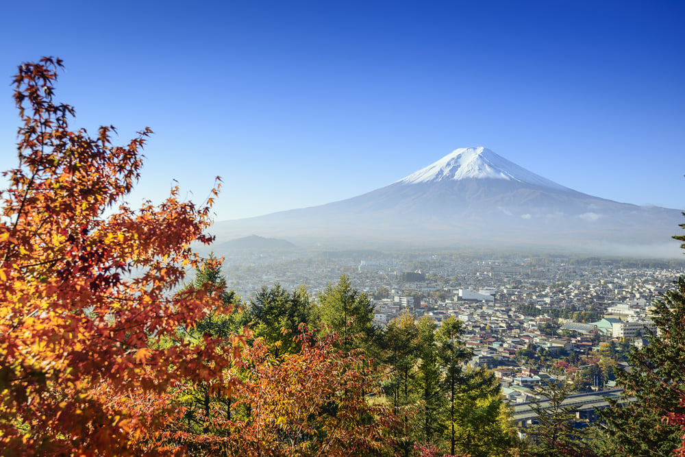 Mt. Fuji, Japan in the fall season.-2